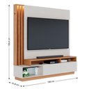 Ver imagem 3 de Estante de Tv 65 Polegadas 180cm com Led Radaelli C04 - D'Rossi Cor Freijó e Off White Matte