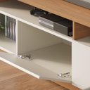 Ver imagem 6 de Estante de Tv 65 Polegadas 180cm com Led Radaelli C04 - D'Rossi Cor Freijó e Off White Matte