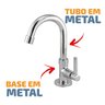 Torneira Banheiro Lavatorio Mesa Metal C72 Tik De Casa - 2
