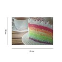 Ver imagem 2 de Jogo Americano Decorativo com 06 Un. para Prato e Copos Bolo Colorido - D'Rossi DRossi