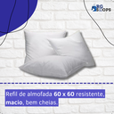 Ver imagem 6 de Kit 02 Refil de Almofada 60cm X 60cm Muito Resistente Macio Sala Decoração Quarto