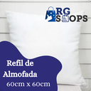 Ver imagem 5 de Kit 02 Refil de Almofada 60cm X 60cm Muito Resistente Macio Sala Decoração Quarto