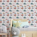 Ver imagem 2 de Papel de Parede Infantil Carrinhos Mod 57-60x300cm