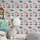 Ver imagem 1 de Papel de Parede Infantil Carrinhos Mod 57-60x300cm