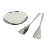 Kit Jogo Saladeira Prato Talheres Aço Inox  Cozinha Servir Mesa Alimentos Receitas Recipientes 4pçs - 4