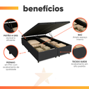 Ver imagem 4 de Cama Box Baú Queen 1,58m Prince Preto