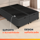 Ver imagem 5 de Cama Box Baú Queen 1,58m Prince Preto