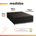 Ver imagem 3 de Cama Box Baú Queen 1,58m Prince Preto