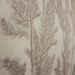 Papel de Parede Folhagem Bege Leve Brilho Vinilico Lavável+ Cola Inclusa - 5