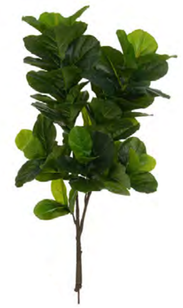 Planta Árvore Artificial Ficus Lyrata Real Toque X72 Verde 1,2m - 1