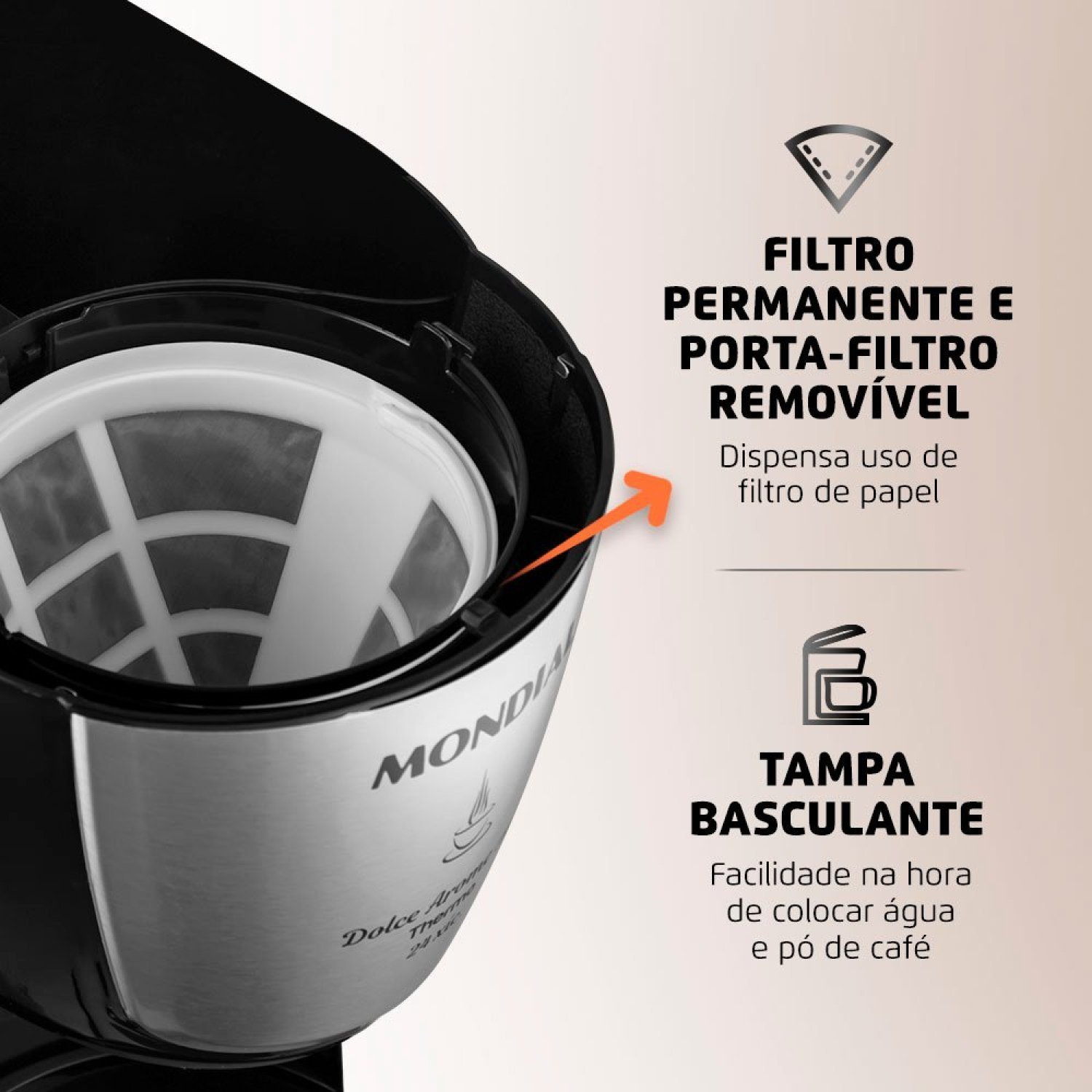 Cafeteira Elétrica Dolce Arome Thermo 800w 220v C-33 Jt 24x Mondial - 6