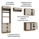 Ver imagem 5 de Armário de Cozinha Completa 270cm Rustic/crema Agata Madesa 07