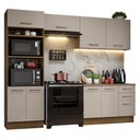 Ver imagem 3 de Armário de Cozinha Completa 270cm Rustic/crema Agata Madesa 07