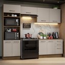 Ver imagem 1 de Armário de Cozinha Completa 270cm Rustic/crema Agata Madesa 07