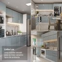 Ver imagem 5 de Balcão de Cozinha 60 cm 1 Porta Branco/Cinza Lux Madesa