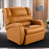 Poltrona do Papai Sala de Cinema Reclinável Kylie Controle Power Elétrico PU Caramelo G23 Gran Belo  - 6