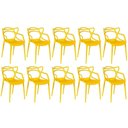 Ver imagem 4 de Kit 10 Cadeiras Allegra - Amarelo