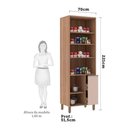 Ver imagem 3 de Paneleiro Especial Lari 70 Cm 3 Portas Connect e 3 Prateleiras com Despenseiro Luciane Móveis