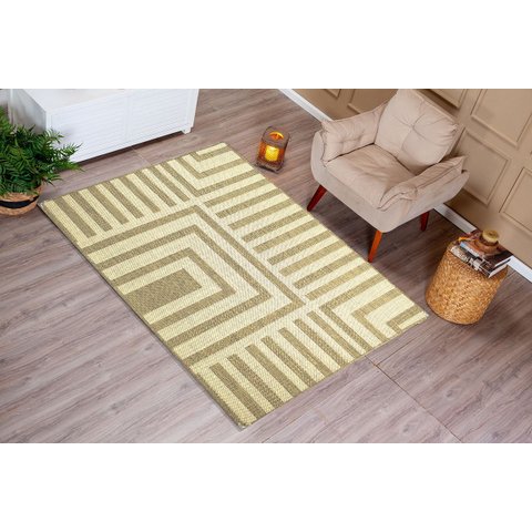 Tapete Sisal Grande Antiderrapante Sala 2,00x2,50 Modelos S-628