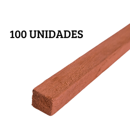100 Ripas Sarrafos Eucalipto 1x1x70cm Aplainado Artesanato - 2