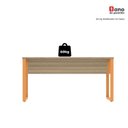 Ver mais imagens de Escrivaninha Mesa Escritório X 150cm Industrial Noce Naturalle e Laranja Picasso Marrom/Marromle
