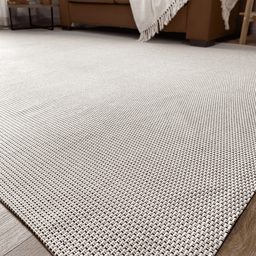 Tapete para Sala e Quarto 2,00 X 3,00m Antiderrapante Cru Marrom Artesanal 100% Algodão Rústico - 3