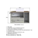 Ver imagem 6 de Gabinete de Banheiro com Cuba 2 Portas 1 Gaveta Toalheiro 80cm Suspenso Multimóveis Crpro-BAL014