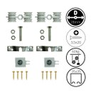 Ver imagem 5 de Par Roldanas 28mm P/ Trilho Porta Correr Alumínio Padrão 35x35 - Rda-4