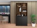 Ver imagem 1 de Estante para Livros 2 Portas Office Castani Hungria Bela Casa
