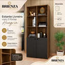 Ver imagem 5 de Estante para Livros 2 Portas Office Castani Hungria Bela Casa