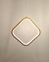 Ver imagem 2 de Pendente Losango Dourado com Cristais Acrílico 25cm Led 18w 3200k Bivolt Paris Luz