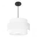Ver imagem 6 de Lustre para Sala de Jantar Vivare Md-4394 Cúpula em Tecido 50cm Branco 127/220v