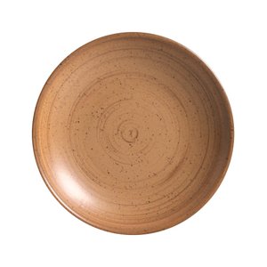 Conjunto com 6 Pratos Fundo Coup Kya Terracota Ø25cm Alleanza Cerâmica