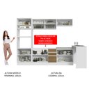 Ver imagem 6 de Armário de Cozinha Completa 315cm Branco/Rustic Glamy Madesa 01