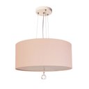 Ver imagem 1 de Lustre Pendente Com Cristal Cúpula Rosa 30x15 2E27