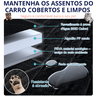 Capa Pet Protetora Banco Carro Traseiro Cão Gato Laranja - 7