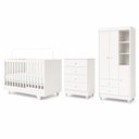 Ver imagem 2 de Quarto de Bebê Completo 100% MDF com Cômoda Berço e Guarda Roupa 1 MDF Nina