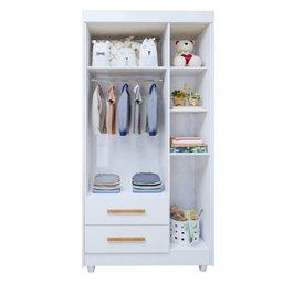 Quarto de Bebê Completo 100% MDF com Cômoda Berço e Guarda Roupa 1 MDF Nina - 19