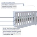 Ver imagem 7 de Quarto de Bebê Completo 100% MDF com Cômoda Berço e Guarda Roupa 1 MDF Nina