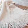 Manta Decorativa Texturizada Cor:Off White - 4