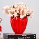 Ver imagem 3 de Cachepot Decoração Cristal Murano Vermelho Intenso Pp
