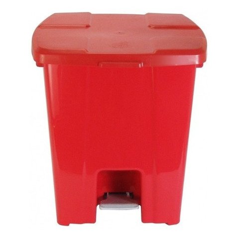 Cesto Quadrado Lixeira De 30 Litros Da Jsn Varias Cores:Vermelho/Vermelho