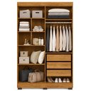 Ver imagem 6 de Quarto de Bebê Completo 100% MDF Cômoda Berço e Guarda Roupa Nina Branco/Amadeirado