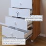 Quarto de Bebê Completo 100% MDF com Cômoda Berço e Guarda Roupa 1 MDF Nina - 17