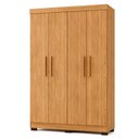 Ver imagem 3 de Quarto de Bebê Completo 100% MDF Cômoda Berço e Guarda Roupa Nina Branco/Amadeirado