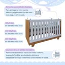 Ver imagem 7 de Quarto de Bebê Completo 100% MDF Cômoda Berço e Guarda Roupa Nina