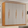 Guarda Roupa Casal Cordoba 6 Portas Freijó/maní - Móveis Luapa - 2
