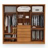 Guarda Roupa Casal Cordoba 6 Portas Freijó/maní - Móveis Luapa - 4