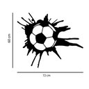 Ver imagem 2 de Adesivo Bola de Futebol Decoração Quarto Menino Porta Kanto Store Adesivo de Parede Branco