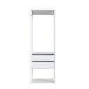 Ver imagem 5 de Guarda-Roupa Closet com 2 Gavetas e Cabideiro 60cm Multimóveis Crpro-CLO001 Branco